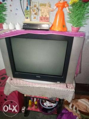 Black And Grey TCL CRT TV