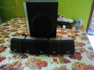 Black LG 5.1 Multimedia Speaker System