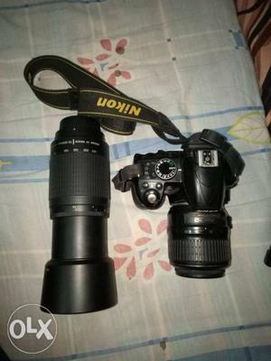 Black nikon D DSLR Camera With Lens