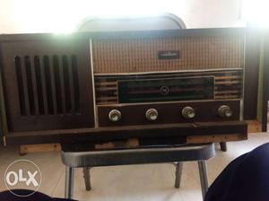 Brown And Black Transistor Radio