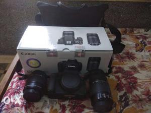 Canon 700d wite dual lens  bil box