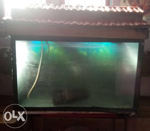 Fish tank with top and pump