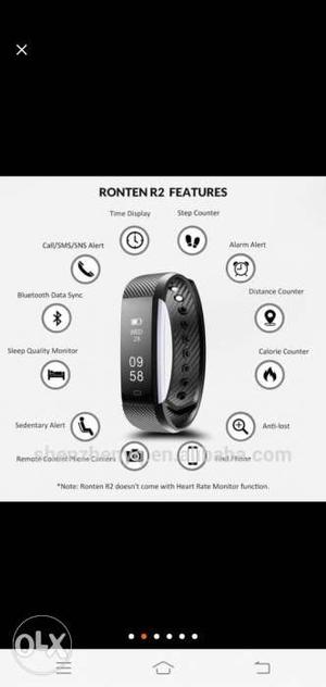 Fitness tracker with 1year warranty. Rest all