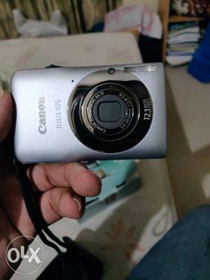 Gray Canon Ixus Point-and-shoot Camera