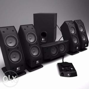 Logitech x surround speaker system in good