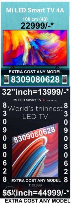 Mi LED SMART TV'S 32inch/43inch/55inch with