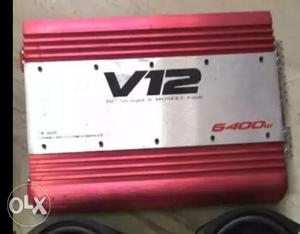 Red And Silver V12 Power Amplifier