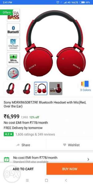 Sony Bluetooth headphone good condition