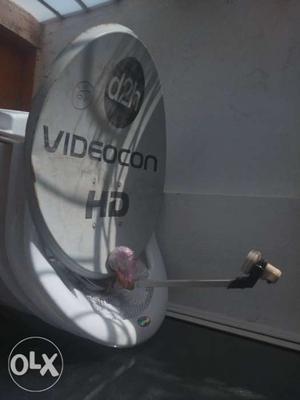 White And Black Videocon Satellite Dish