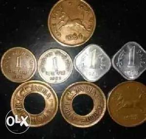 1PICE Antique British- India 8 Or 10 Coins set for Rs. 300/-