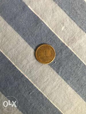Antique  paise Naya Coin Excellent Condition