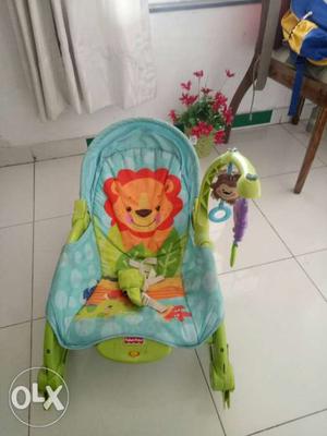 Baby's Blue And Green Bouncer