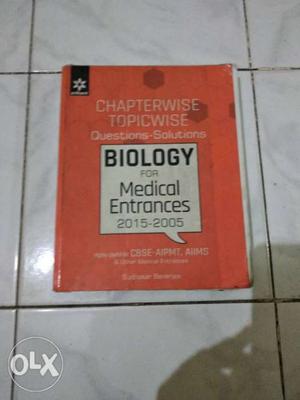 Biology For Medical Entrance Book
