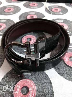 Black Salvatore Ferragamo Leather Belt