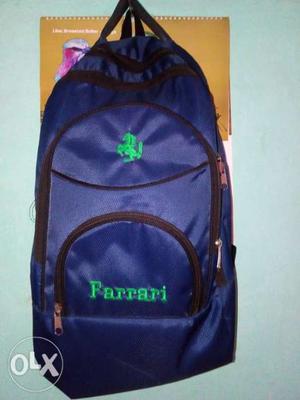 Blue Farrari Backpack