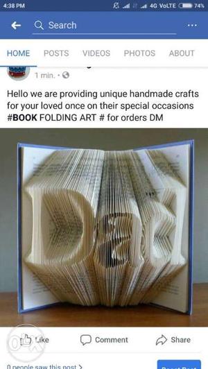 Book Folding Art Screenshot