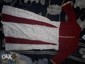 Brand new white or red frock gown rs 