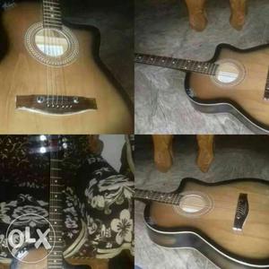 Brown And Black Acoustic Guitar Collage