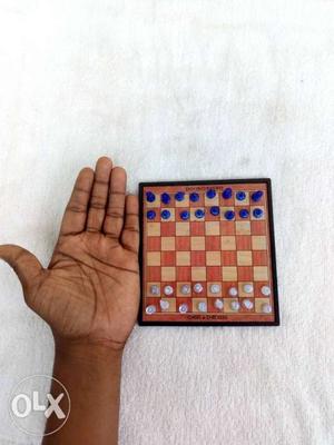 Brown Magnetic Chess Board Set..