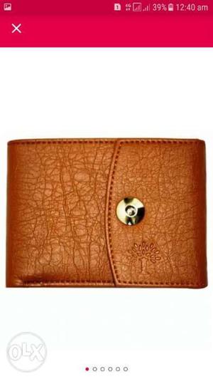 Brown Timberland Pebble Leather Bifold Wallet