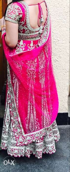 Dark Pink Bridal Anarkali Suit Dress