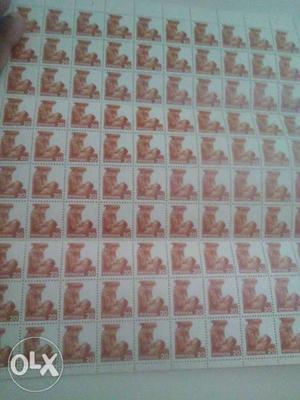 India definative stamp sheet