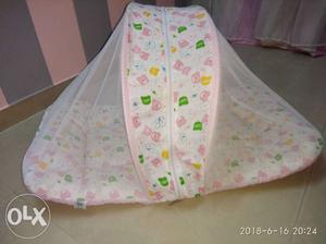Netted cloth bed for small baby upto 3-4 months.