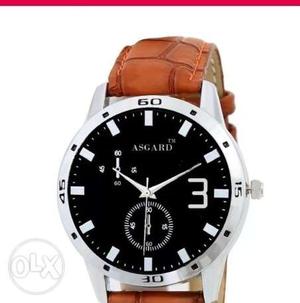 New Asguard men pure leather watch