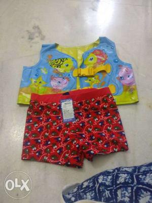 New swimming trunks and jacket for 5-6 years boys