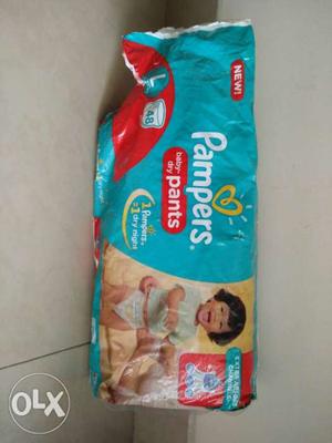Open Pack of 25 Pampers Baby Dry Pant Diapers (L