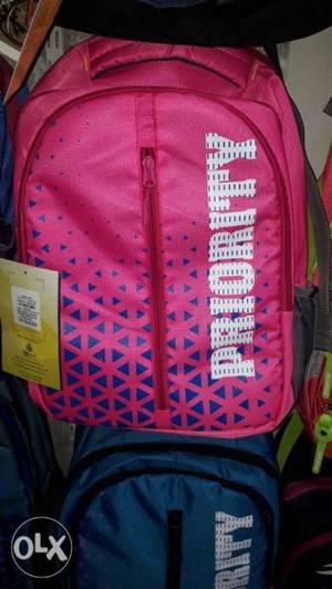 Pink And Blue Priority Backpack