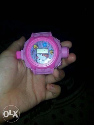 Pink And Purple Digital Watch