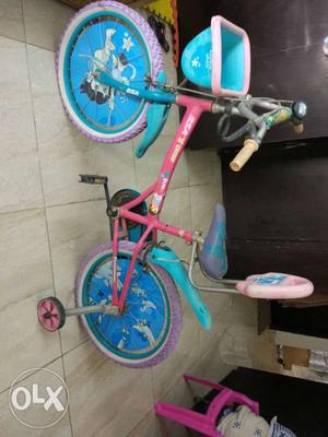 Pink n green Dora bicycle