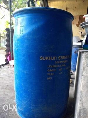 Plastic water drum of 350L in good condition.