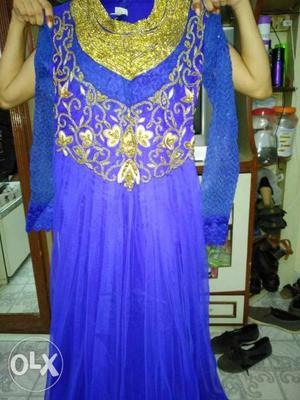 Royal Blue Gown with set