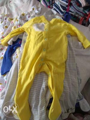 Toddler's Yellow Footie Pajama