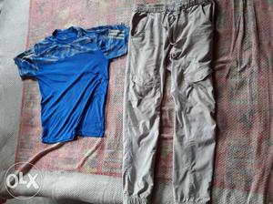 Two Blue And Gray Pants
