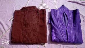 Two Red And Purple kurta