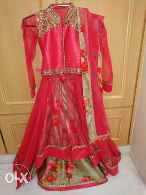 Wedding wear Heavy raw silk chanya choli for 8