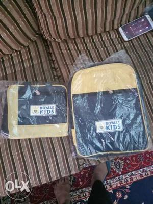 Yellow-and-black Royale Kids Bags