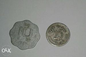 25 paisa coin of  Paisa .
