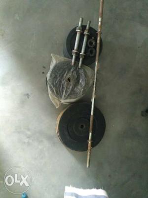 56 kg rubber weight with rod