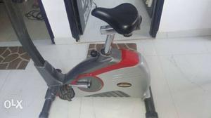 Black And Red Stationary Bike