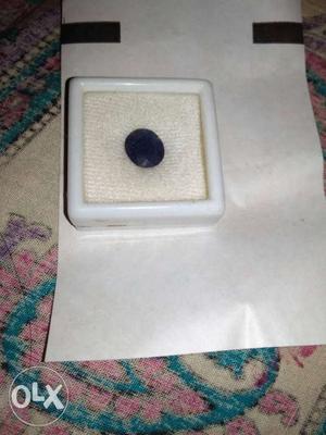 Blue sapphire (neelam) 7 carat, certified