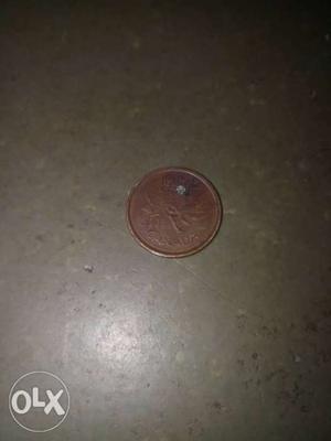 Canada old copper coin