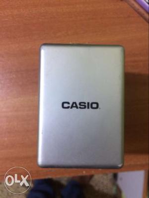 Casio watch with grey case