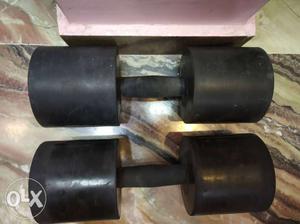 DUMBBELL Pair of Rubber coated fixed weight
