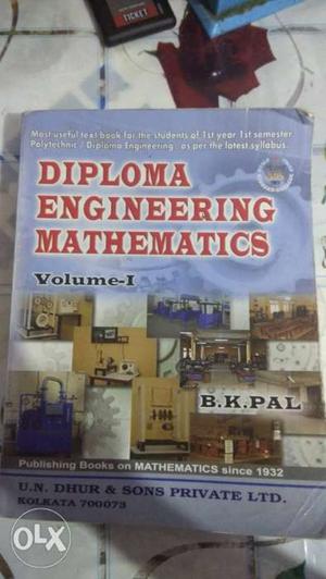 Diploma Engineering Mathematics Volume-I By B.K. Pal Book