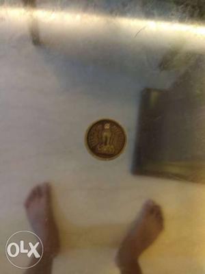 Extremely small Indian vintage coin. 1 paise 