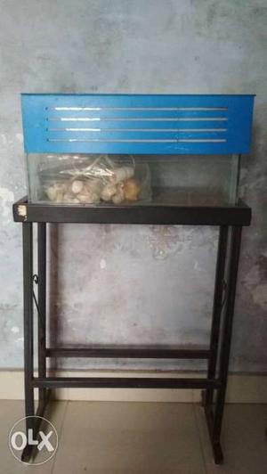 Fish tank with iron stand